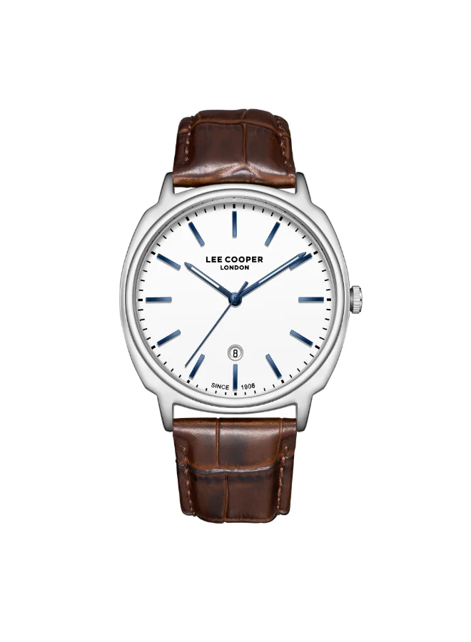 Men's LEATHER Analog Watch LC08248.332 - 41 mm